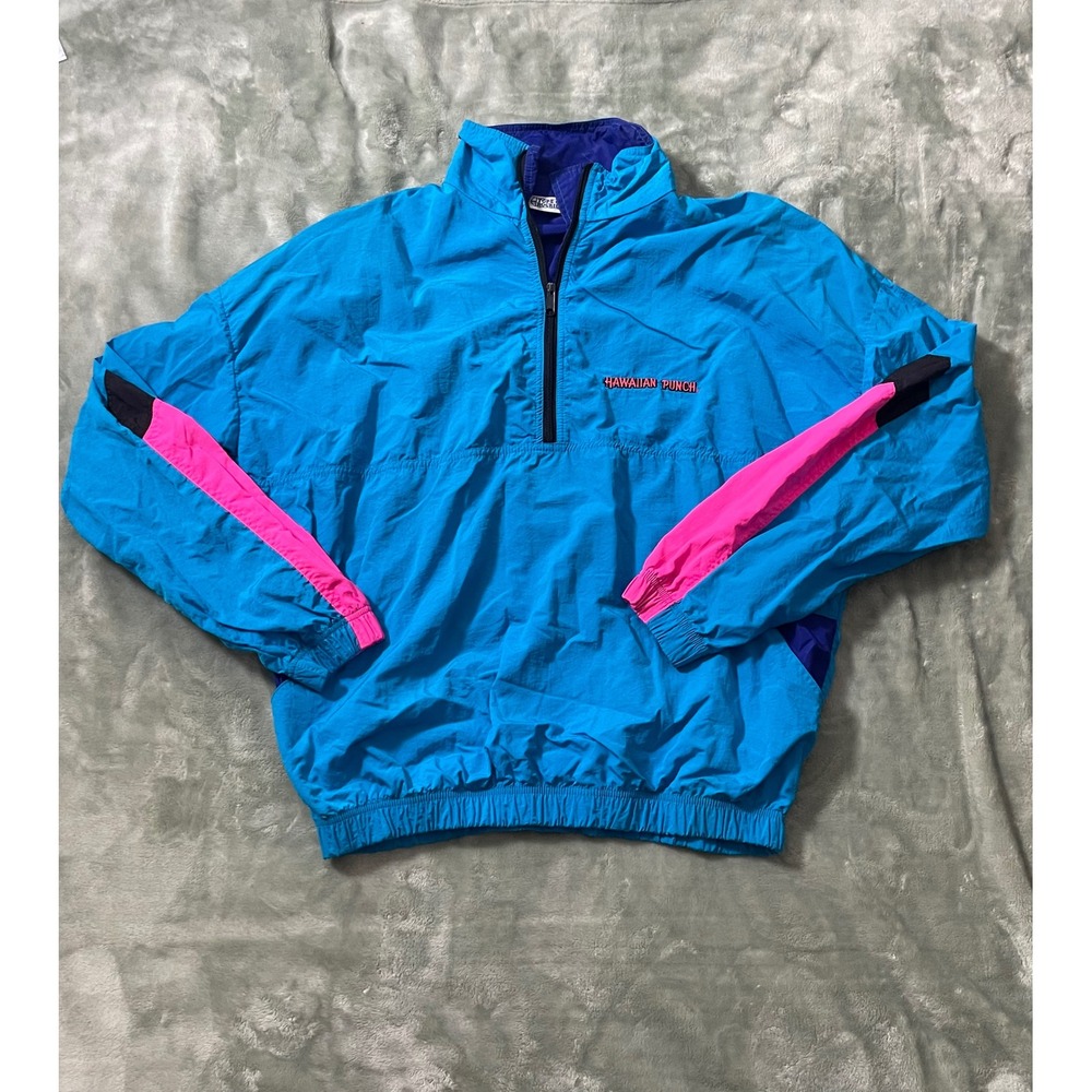 Vintage‎ 90s Hawaiian Punch Pullover Windbreaker Jacket XL Retro 90s Mens